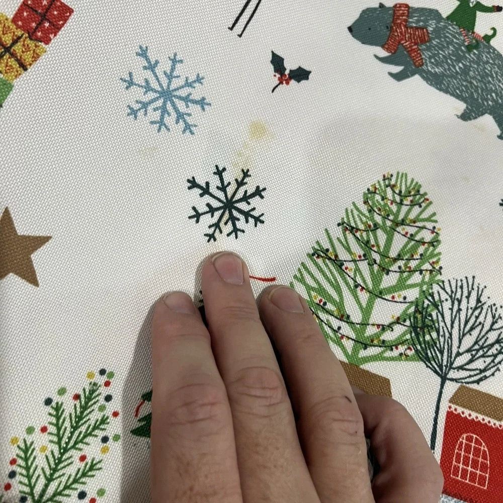 Fiesta Christmas Wonderland Santa Deer Tablecloth 60x82